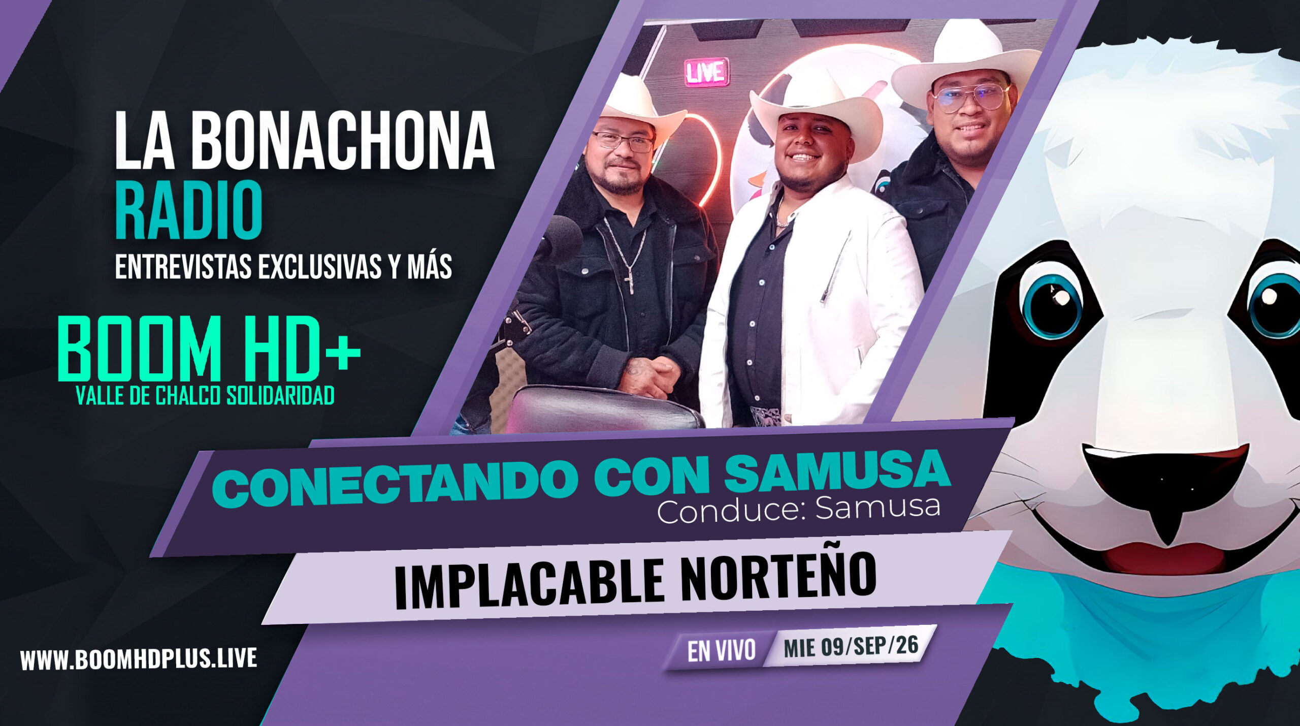 Implacable Norteño en La Bonachona Radio.